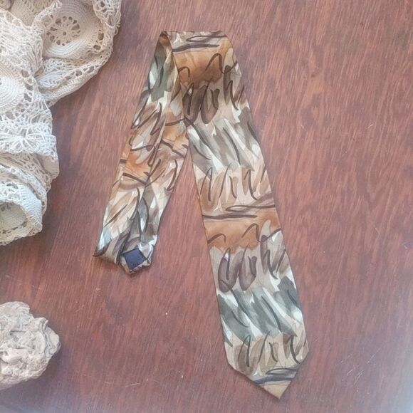 J. GARCIA Silk Tie Van Gogh's Tree - Picture 1 of 3